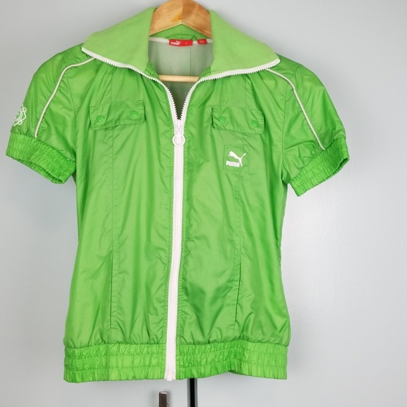 puma green jacket